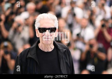 Cannes, Frankreich. Mai 2024. David Cronenberg nahm am 21. Mai 2024 an der Grabhülle im Rahmen des 77. Internationalen Filmfestivals in Cannes Teil. Foto: Aurore Marechal/ABACAPRESS. COM Credit: Abaca Press/Alamy Live News Stockfoto
