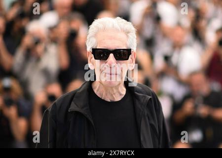 Cannes, Frankreich. Mai 2024. David Cronenberg nahm am 21. Mai 2024 an der Grabhülle im Rahmen des 77. Internationalen Filmfestivals in Cannes Teil. Foto: Aurore Marechal/ABACAPRESS. COM Credit: Abaca Press/Alamy Live News Stockfoto