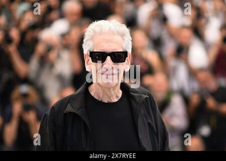 Cannes, Frankreich. Mai 2024. David Cronenberg nahm am 21. Mai 2024 an der Grabhülle im Rahmen des 77. Internationalen Filmfestivals in Cannes Teil. Foto: Aurore Marechal/ABACAPRESS. COM Credit: Abaca Press/Alamy Live News Stockfoto