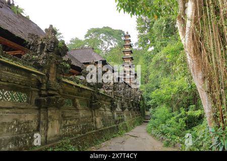 Pura Gunung Lebah Tempel am Campuhan Ridge Walk, Ubud, Bali in Indonesien Stockfoto