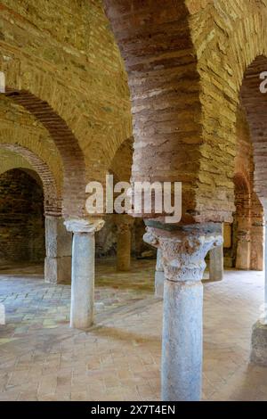 Moschee Almonaster la Real, islamisches Oratorium aus dem 9. Jahrhundert, Almonaster la Real, Huelva, Andalusien, Spanien Stockfoto