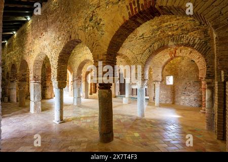 Moschee Almonaster la Real, islamisches Oratorium aus dem 9. Jahrhundert, Almonaster la Real, Huelva, Andalusien, Spanien Stockfoto