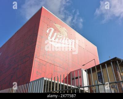 Pivovana Union Brauerei, Ljubljana, Slowenien. Stockfoto