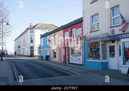 Geschäfte in Walton on the Naze, Essex, Großbritannien Stockfoto