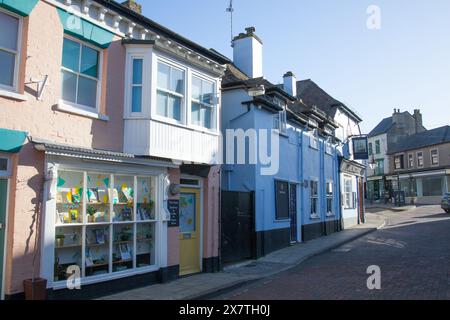 Geschäfte in Walton on the Naze, Essex, Großbritannien Stockfoto