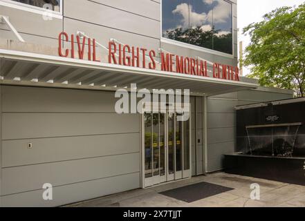 Civil Rights Memorial Center in der Innenstadt von Montgomery Alabama Stockfoto