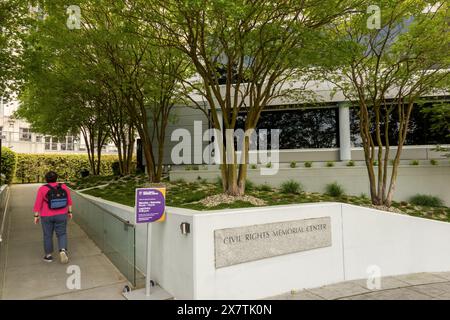 Civil Rights Memorial entworfen von Maya Lin in Montgomery Alabama Stockfoto