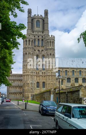 Ely Cathedral in der Stadt Ely, Cambridgeshire Stockfoto