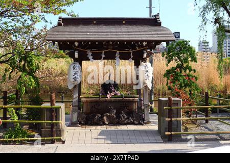 Japanischer Brunnen des Shinobazu-Teichs in Ueno, Taito, Tokio, Japan Stockfoto