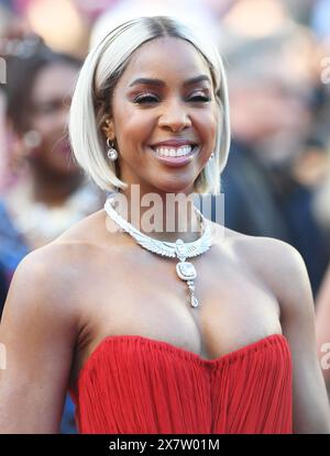 Cannes, Frankreich. Mai 2024. Die US-amerikanische Sängerin Kelly Rowland nimmt am Dienstag, den 21. Mai 2024, bei der Premiere von Marcello Mio auf dem 77. Filmfestival in Cannes, Frankreich, Teil. Foto: Rune Hellestad/ Credit: UPI/Alamy Live News Stockfoto