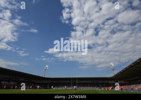 Doncaster, England - 18. Mai 2024 - Allgemeine Ansicht. Rugby League Betfred Men's Challenge Cup Halbfinale, Hull Kingston Rovers gegen Wigan Warriors im Eco Power Stadium, Doncaster, UK Dean Williams Stockfoto