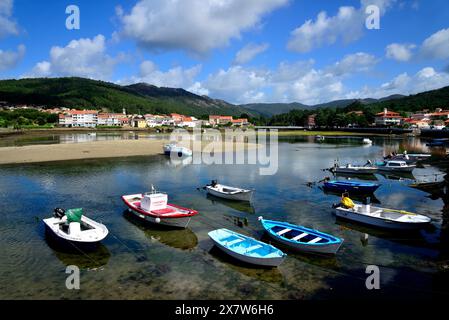 Mündung in Esteiro, Muros, A Coruña, Spanien Stockfoto