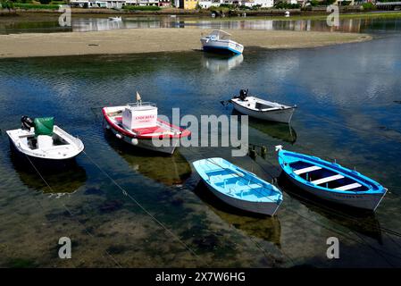 Mündung in Esteiro, Muros, A Coruña, Spanien Stockfoto