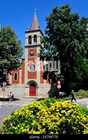 Gebäude von der Curros Enriquez Straße in Ourense, Spanien Stockfoto