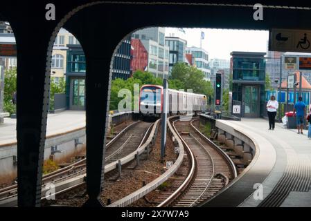 Bahnhof Hamburg Stockfoto