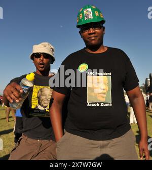 9. November 2008, Langa, Kapstadt - Anführer Jacob Zuma sprach bei einer Rallye im Langa-Stadion in Kapstadt. Foto: Eric Miller / african.Pictures Stockfoto