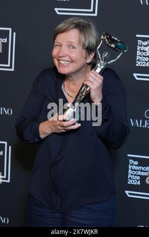 Gewinner des internationalen Booker-Preises 2024 Jenny Erpenbeck bei der Gewinnerbekanntmachung im Tate Modern, London. Bilddatum: Dienstag, 21. Mai 2024. Stockfoto