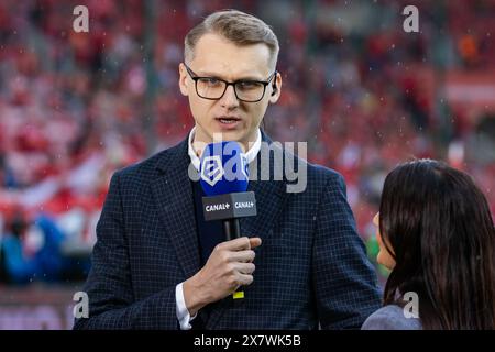 Lodz, Polen. Mai 2024. Michal Rydz Präsident von Widzew war während des Polnischen PKO Ekstraklasa League-Spiels zwischen Widzew Lodz und Lech Poznan im Widzew Lodz Municipal Stadium zu sehen. Endergebnis: Widzew Lodz 1:1 Lech Poznan. (Foto: Mikolaj Barbanell/SOPA Images/SIPA USA) Credit: SIPA USA/Alamy Live News Stockfoto