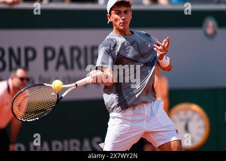 Paris, Frankreich. Mai 2024. Theo PAPAMALAMIS (FRA) während des Roland-Garros 2024, ATP und WTA Grand Slam Tennis Turniers am 21. Mai 2024 im Roland-Garros Stadion in Paris, Frankreich - Foto Alexandre Martins/DPPI Credit: DPPI Media/Alamy Live News Stockfoto