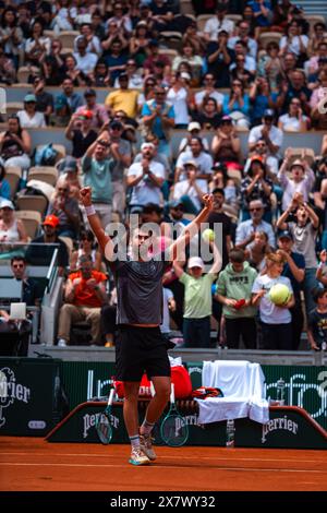 Paris, Frankreich. Mai 2024. Quentin HALYS (FRA) während des Roland-Garros 2024, ATP und WTA Grand Slam Tennis Turniers am 21. Mai 2024 im Roland-Garros Stadion in Paris, Frankreich - Foto Alexandre Martins/DPPI Credit: DPPI Media/Alamy Live News Stockfoto