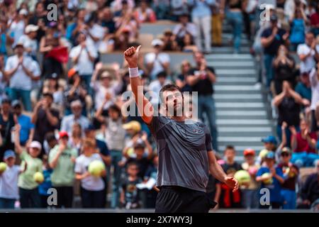 Paris, Frankreich. Mai 2024. Quentin HALYS (FRA) während des Roland-Garros 2024, ATP und WTA Grand Slam Tennis Turniers am 21. Mai 2024 im Roland-Garros Stadion in Paris, Frankreich - Foto Alexandre Martins/DPPI Credit: DPPI Media/Alamy Live News Stockfoto