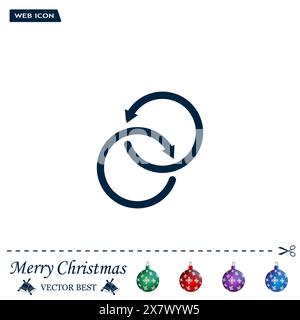 Vektorabbildungen, Vektorsymbole, heller Hintergrund. Stock Vektor