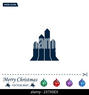 Vektor wachsende Grafik icon Stock Vektor