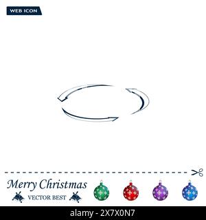 Vektorsymbol für kreisförmige Pfeile Stock Vektor