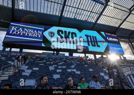 21. Mai 2024: Das Stadion ist bereit für das United States Open Cup Spiel zwischen dem Sporting Kansas City und dem FC Tulsa im Children's Mercy Park in Kansas City, KS. David Smith/CSM Stockfoto