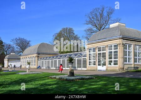 Hot House Pavilions, Sheffield Botanical Gardens, Sheffield, England, USA K Stockfoto