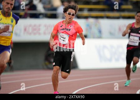 Kobe Japan. Mai 2024. Yudai Suzuki (JPN), 21. MAI 2024 - Leichtathletik: 400 m T47-Qualifikation für Männer im Kobe Universiade Memorial Stadium während der Kobe Leichtathletik-Weltmeisterschaft 2024 in Kobe Japan. Quelle: SportsPressJP/AFLO/Alamy Live News Stockfoto