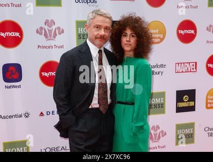 London, Großbritannien. Mai 2024. Martin Freeman und Rachel Mariam nehmen an den Prince's Trust und den TK Maxx and Homesense Awards Teil. Im Theatre Royal, Drury Lane, London. Quelle: SOPA Images Limited/Alamy Live News Stockfoto