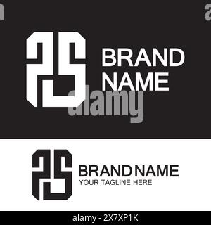 Buchstaben Monogramm-Logo PS, SP, P und S, elegantes und professionelles Letter-Design Stock Vektor