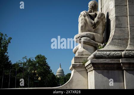 Washington, USA. Mai 2024. Eine allgemeine Ansicht des Kapitolgebäudes in Washington, DC, am Dienstag, den 21. Mai 2024. (Graeme Sloan/SIPA USA) Credit: SIPA USA/Alamy Live News Stockfoto