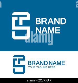 Buchstaben Monogramm-Logo PS, SP, P und S, elegantes und professionelles Letter-Design Stock Vektor