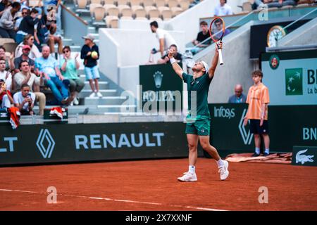 Diego SCHWARTZMAN (ARG) während des Roland-Garros 2024, ATP und WTA Grand Slam Tennis Turniers am 21. Mai 2024 im Roland-Garros Stadion in Paris Stockfoto