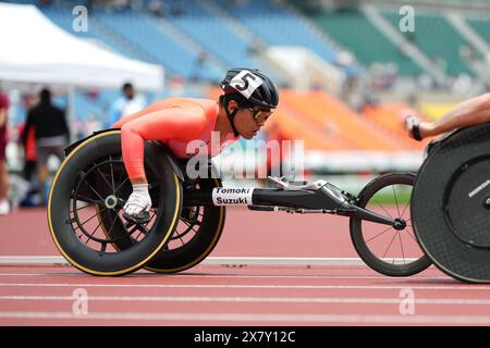 Hyogo, Japan. Mai 2024. Tomoki Suzuki (JPN) Athletics : Kobe 2024 Para Athletics World Championships Männer's 1500m T54 Final im Kobe Universiade Memorial Stadium in Hyogo, Japan . Quelle: AFLO SPORT/Alamy Live News Stockfoto