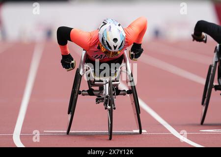 Hyogo, Japan. Mai 2024. Momoka Muraoka (JPN) Leichtathletik : Kobe 2024 Para Leichtathletik Weltmeisterschaften Frauen 100 m T54 Hitze im Kobe Universiade Memorial Stadium in Hyogo, Japan . Quelle: AFLO SPORT/Alamy Live News Stockfoto