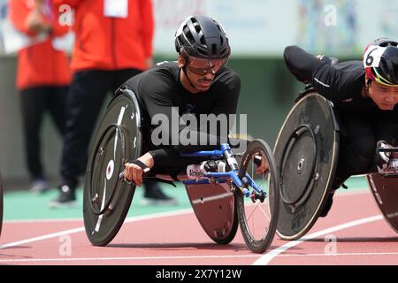 Hyogo, Japan. Mai 2024. Faisal Alrajehi (KUW) Athletics : Kobe 2024 Para Athletics World Championships Männer's 1500m T54 Final im Kobe Universiade Memorial Stadium in Hyogo, Japan . Quelle: AFLO SPORT/Alamy Live News Stockfoto