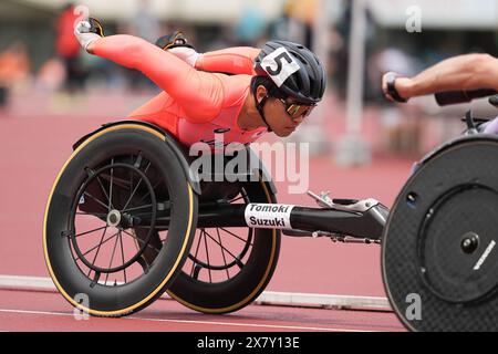 Hyogo, Japan. Mai 2024. Tomoki Suzuki (JPN) Athletics : Kobe 2024 Para Athletics World Championships Männer's 1500m T54 Final im Kobe Universiade Memorial Stadium in Hyogo, Japan . Quelle: AFLO SPORT/Alamy Live News Stockfoto