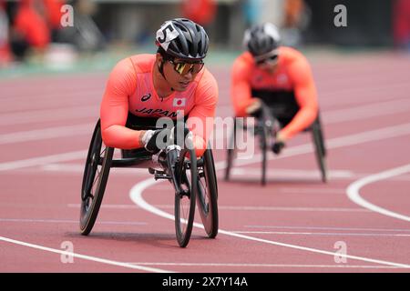 Hyogo, Japan. Mai 2024. Tomoki Suzuki (JPN) Athletics : Kobe 2024 Para Athletics World Championships Männer's 1500m T54 Final im Kobe Universiade Memorial Stadium in Hyogo, Japan . Quelle: AFLO SPORT/Alamy Live News Stockfoto