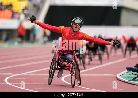 Hyogo, Japan. Mai 2024. JIN Hua (CHN) Leichtathletik : Kobe 2024 Para Leichtathletik Weltmeisterschaften Männer 1500 m T54 Finale im Kobe Universiade Memorial Stadium in Hyogo, Japan . Quelle: AFLO SPORT/Alamy Live News Stockfoto