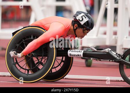 Hyogo, Japan. Mai 2024. Tomoki Suzuki (JPN) Athletics : Kobe 2024 Para Athletics World Championships Männer's 1500m T54 Final im Kobe Universiade Memorial Stadium in Hyogo, Japan . Quelle: AFLO SPORT/Alamy Live News Stockfoto