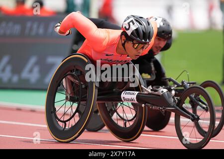 Hyogo, Japan. Mai 2024. Tomoki Suzuki (JPN) Athletics : Kobe 2024 Para Athletics World Championships Männer's 1500m T54 Final im Kobe Universiade Memorial Stadium in Hyogo, Japan . Quelle: AFLO SPORT/Alamy Live News Stockfoto