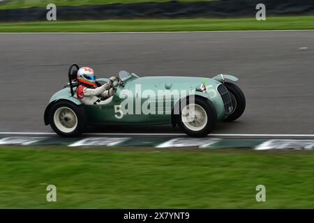 Bobby Verdon-Roe, HWM-Jaguar, Peter Collins Trophy, ein Rennen mit einem Fahrer von 25 Minuten für Sportwagen, die normalerweise konkurrieren Stockfoto