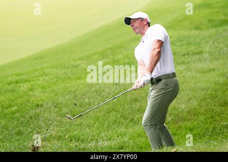 Rory McIlroy aus Nordirland in der vierten Runde der PGA Championship 2024 im Valhalla Golf Club am 18. Mai 2024 in Louisville, Kentucky. Stockfoto