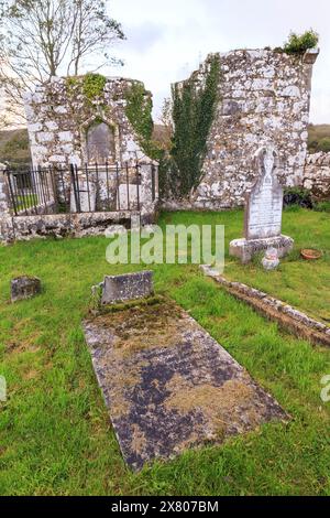 Kirche St Colm Cille, Burren, Co. Clare, Irland Stockfoto