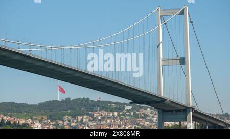 Im Blick auf die Bosporus-Brücke, Istanbul Türkei. Stockfoto