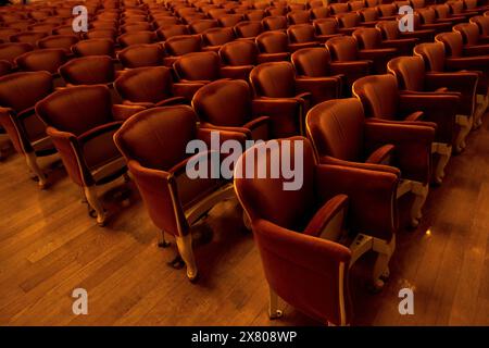 Venezia, Italien - 18. Mai 2024: Innenaufnahme des Teatro la Fenice in Venedig. Stockfoto