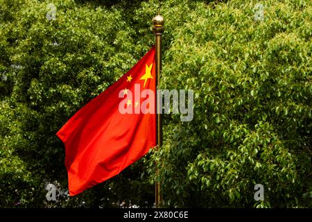 Shanghai, Chine. Mai 2024. Chinesische Flagge während des Shanghai ePrix 2024, 8. Treffens der ABB FIA Formel E Weltmeisterschaft 2023-24, auf dem Shanghai International Circuit vom 24. Bis 26. Mai 2024 in Shanghai, China - Foto Julien Delfosse/DPPI Credit: DPPI Media/Alamy Live News Stockfoto